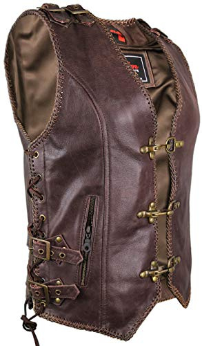 MDM Damen Vintage Lederweste