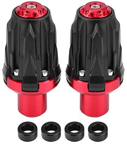 Hlyjoon Motorrad Sturzschutz Motorrad Crash Protector Sturzpads Universal Sliders Crash Pads Schutz Schraubendurchmesser 10mm Aluminiumlegierung Nylon(Rot)