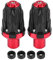 Hlyjoon Motorrad Sturzschutz Motorrad Crash Protector Sturzpads Universal Sliders Crash Pads Schutz Schraubendurchmesser 10mm Aluminiumlegierung Nylon(Rot)