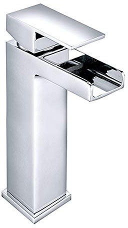 NRG Tall Countertop Basin Mixer Tap Chrome Bathroom Sink High Rise Faucet