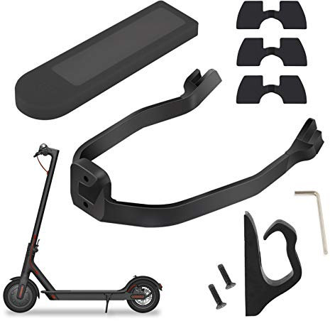 Yungeln Electric Scooter Accessories Pack Suit Set Hook,Fender Bracket,Vibration Damper Gasket,Power Protection Cover compatible for Xiaomi 1S/M365/Pro