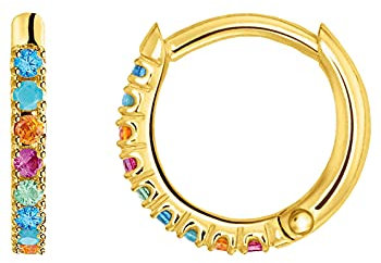 Thomas Sabo Damen Ohrringe Einzel Creole Weiße Steine Silber 925 Sterling Silber CR658-488-7
