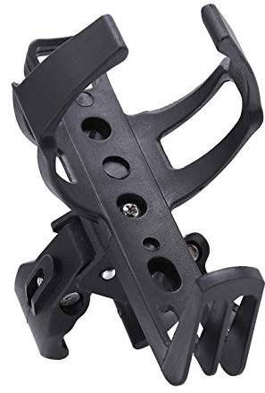 Bike Water Bottle Holder, Universal Water Bottle Cage No Screws, 360 Degree Rotating Bike Drink Water Bottle Cage Holder Brackets for Road & Mountain Bikes(Black)