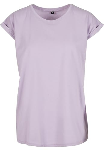 Build Your Brand Women's Extended Shoulder Tee, Fliederfarben, 5XL
