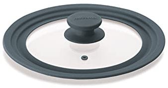 Tescoma Unicover Tapa, Cristal y Silicona, Gris, 20x22x24 cm