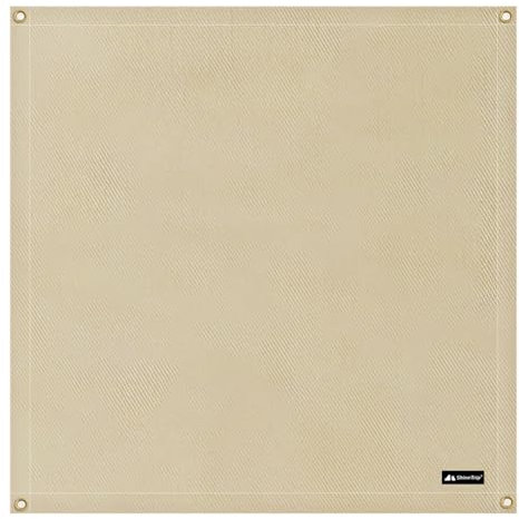 TRIWONDER Fire Pit Mat Fireproof Fiberglass Heat Resistant Camping Welding Blanket High Temperature Resistant Pad for Picnic BBQ (80 x 80 cm, Beige)