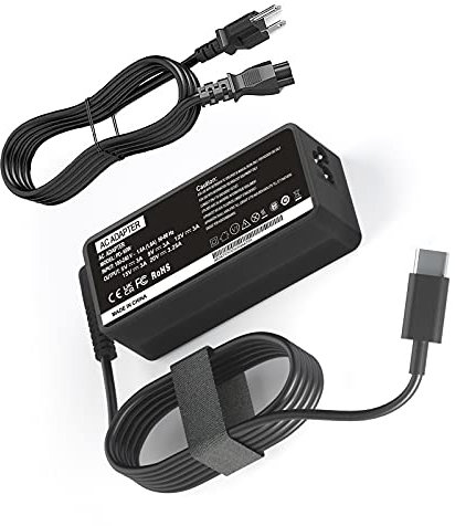 45W USB C Laptop Charger - Type C Universal Fast AC Adapter for Lenovo/Thinkpad/Yoga/Chromebook, Mac Book, Asus, HP Spectre, Acer Chromebook, Dell Latitude, Samsung and Other Laptops/Smart Phones