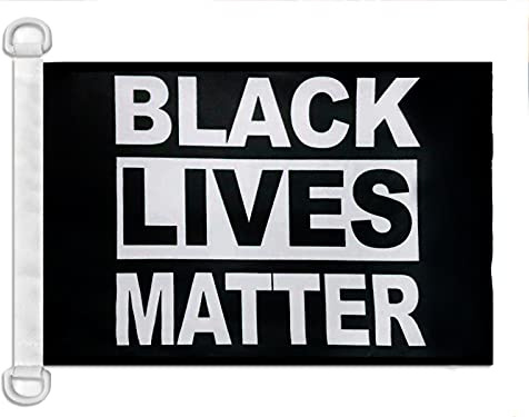 AZ FLAG Black Lives Matter Boat Flag 45x30 cm Mesh Polyester Plastic Rings | Outdoor and marine use Stop the violence 12x18 in boat flag weather resistant with double stitched seams and reinforced edges