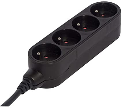 Chacon Multiprise Design 4 X 16A - 3 m - Noir (FR)