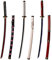 Sword Valley Roronoa Zoro Holzschwert 104cm, Holz Katana, Japanisches Anime Cosplay Schwert-Kitetsu/Shisui/Wado Ichimonji (3-teiliges Set)