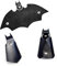 Fledermaus Schlüsselanhänger, Fledermaus Keychain, Schlüsselanhänger aus Leder für Herren, Schlüsselanhänger aus PU-Leder, Fledermaus Auto Schlüsselanhänger Tasche, Schlüsselbund für Männer, Schwarz