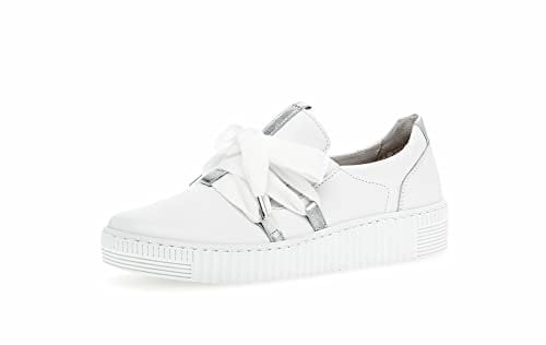 Gabor Damen Slipper, Frauen Halbschuhe,Wechselfußbett,schluepfschuhe,Loafer,Mokassins,Slip-ons,Slides,Weiss/Silber (Ice),42.5 EU / 8.5 UK