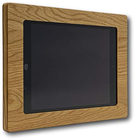 Design Wandhalterung geeignet für iPad 7|8|9 (10,2) + iPad Air 3 - hochwertige Tablethalterung - edle Smarthome Holzhalterung - Tablet Halterung aus Eiche - Handgefertigt in Österreich