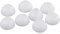zalati 4 Paar 18 mm Plastikpuppe weiße Augen Spielzeugauge DIY simulieren Puppenaugen Acryl halbkreisförmige Hohle Augen für 10 mm Schwertlilien