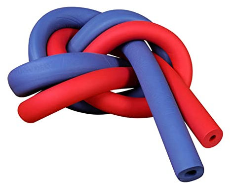 XBLTCM Rot/Blau Rohrisolierung,Kautschukisolier Tube,Gummirohrisolierung,16~32 Mm Innendurchmesser, 9mm Dämmstärke,Schwer Entflammbar Und Wasserdicht,2er-Pack (Color : Blue, Size : 32mmx9mm)