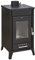 Decor Space Holzofen Hephaistus 15 kW aus lackiertem Stahl Kamin H 91 cm