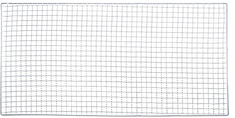 sourcing map 2pcs Square BBQ Grill Net 30x80cm Galvanized Iron Barbecue Mesh Mat for Baking Smoking Charcoal Grilling Roasting