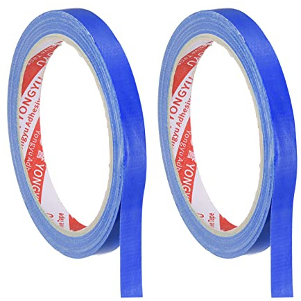 PATIKIL 33ft x 0.4 Table Tennis Side Tape, 2 Pack Ping Pong Edge Tape Available in 20 Rackets Protect The Edges of Rubber and Blade for Paddles, Blue