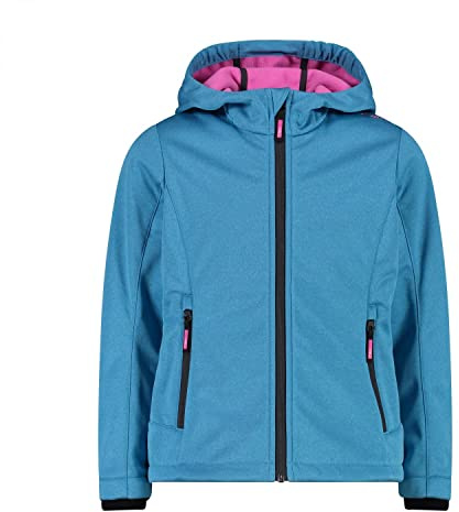 CMP Softshell Jungen Kapuzen Jacke | für aktive Kinder, ergonomischer Schnitt, atmungsaktiv, Outdoor-Abenteuer, Funktionsjacke, atmungsaktiv, Sweatjacke