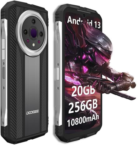 DOOGEE V31GT Movil Resistente, 5G Imagen Térmica Smartphone Resistente, 6,58 FHD+ Teléfono Móvil Rugerizado, Android 13 Móviles, 20GB+256GB, Batería 10800mAh/66W, OTG,NFC,GPS, Huella Dactilar/Face ID