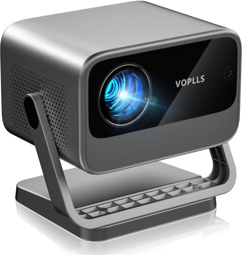 【Netflix Officially & Dolby Audio】Smart 4K Projector, Auto Focus & Keystone, VOPLLS 500 ANSI Full HD 1080P WiFi 6 Bluetooth Portable Projector, 60Hz Home Cinema Projectors for iOS/Android/Outdoor