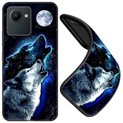 JEZSTHAI Schutzhülle für Handy Realme C30 Hülle Silikon Fallschutz Muster Design Handyhülle,Ultra Dünn Flexible Stoßfeste Bumper Case,Weiche Anti-Kratzt Rückseite,B07