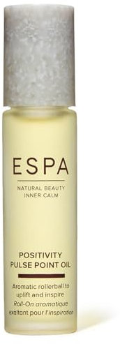 ESPA | Positivity Pulse Point Oil | 9ml | Jasmine, Rose Geranium & Gardenia | Portable 'Pick-Me-Up' | Cosmos Natural certiified | Registered by Vegan Society