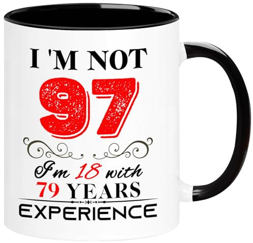 1928 97th Birthday Mug for Women Men, Turning 97 Year Old Birthday Gifts for Mom, Dad, Grandma, Grandpa, Wife, Husband, Uncle, Aunt, Sister, Best Friends, Coworkers, Her, Him, 11oz Coffee Cup