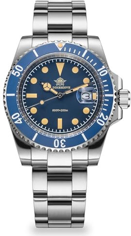 ADDIESDIVE Analoge Herrenuhr Quartz Uhr Leuchtend 20bar wasserdicht Herren-Taucheruhr AD2054