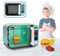 Sobebear Pretend Play Microwave Oven Toy for Kids Age 3+, Realistic Kitchen Set with Lights and Sound, Auto Shut-Off, 6 Program Functions, Play/Pause and Open Button, Fun Kitchen Set