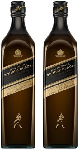 Johnnie Walker, Double Black label, Whisky escocés blended, 700 ml (Paquete de 2)