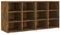 QJBSAVVA Kleiner Schrank Balkonschrank Geräteschrank Garagenschrank - Schuhregale 2 STK. Räuchereiche 52,5x30x50 cm für Büro Abstellraum Küche Wohnzimmer
