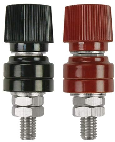 Hoclauho Kupfer Batterie Anschlussset, 2 Klemmanschlüsse für Fahrzeuge (M10) er Batterie Pfosten Anschluss-Set, 2 Klemmen für verschiedene Fahrzeuge, Batterieanschluss (M10)