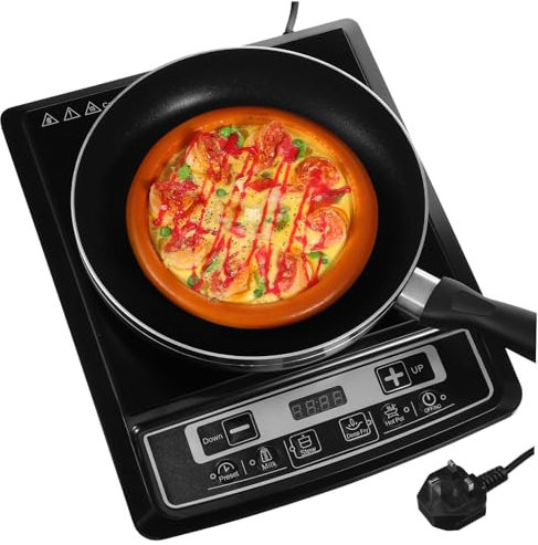 CAXUSD 2000w Portable Induction Hob Single Burner Electric Stove Induction Cooktop for Uk