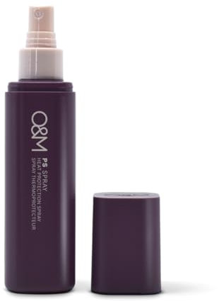 O&M PS Spray (150ml) – Spray protecteur thermique & UV pour tous types de cheveux – Soin léger au caméline & écorce d’épinette noire – Végan, sans tests sur animaux, sans sulfates & silicones