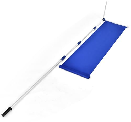 SOARS Schneeschaufel Dach, Dachschneeräumer mit Oxford Tuch Rutsche, Teleskop Schneeschieber Dachräumer Schneerechen 189-620 cm einstellbar