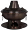 SAYEYBU Hot Pot, Chinese Charcoal Hot Pot, Copper Hot Pot, Shabu Hot Pot, Chinese Charcoal Shabu Shabu Pot Cooker, Hot Pot Cookware, Multi-Person, for Family,A,40cm