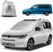MaxAwe für VW Caddy 2004-2024 Auto Windschutzscheiben Abdeckung, Wasserdicht Sonnenschutz Frontscheibe Thermomatten, Blackout Anti-UV/Frost/Ice/Staub Wrap Cover Sonnenblenden für Frontscheibe