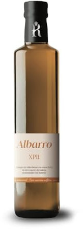 Vinagre de Autor. Vinagre XPII, color rosado-caoba. Vinagre de vino blanco y 15% tinto, aromatizado con hinojo. Vinagre artesanal de vino Ribeiro en botella de 250ml. Vinagres Gourmet.
