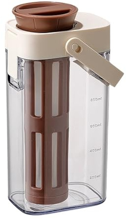 YGLEEULI 1000 Ml Cold Brew Kaffeemaschine Haushaltssaft Teefilterung Kaltwasserkrug Outdoor Flasche Großraumkaffeekanne Cold Brew Coffee Maker