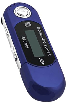 TQUXNGA Reproductor de MP3 con batería que cuenta con USB directo, tarjeta de memoria expandible, pantalla LCD, reproductor de música