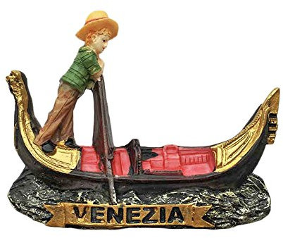 Kühlschrankmagnet Venedig Venezia Italien, 3D-Gondel-Reiseaufkleber, Souvenirs, Kunstharz, Dekoration für Zuhause und Küche, Italien-Kühlschrankmagnet aus China