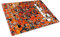 Retro Orange White Glass Chopping Board Kitchen Worktop Saver Protector
