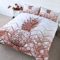 BlessLiving Bedding Duvet Cover Sets Rose Gold Pineapple Bedding 3 Piece Modern Chic Marble Comforter Cover Shining Glitter Pink Bed Set for Women Girls (Double)