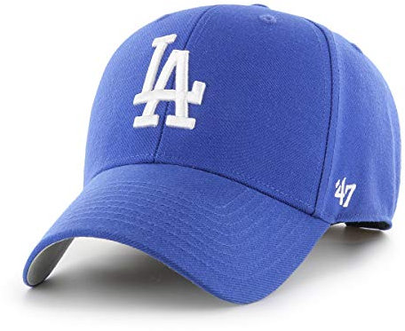 '47 MLB Los Angeles Dodgers MVP Unisex-Baseballkappe, Verstellbar, Hochwertiges Design und Verarbeitung, White Logo, Royal Blue