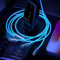 Câble de Recharge Multi-câble Lumineux pour iPhone 3-en-1 [Certifié MFi ] Câble Lightning avec USB-C&Micro USB, Câble Lightning Lumineux pour Apple iOS iPhone,Pad,Google,Android