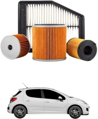 Kit Tagliando 4 Filtri per PEUGEOT 207 1.6 HDi 68 kw anno 2009<>2012