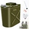 Benzinkanister Ersatzkanister für Motorräder,10L,20L,25L,30L,40L,50L,60L Benzinkanister Metall,Kraftstoff-Kanister Auslaufsicher für Benzin,Diesel,50L