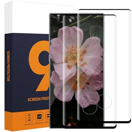 Carantee 2 Verre Trempé pour Samsung Galaxy Note 10 Plus, 3D Couverture Complète Protection Écran, 9H Dureté Anti Rayures, 0,33mm Tactile sensible, Sans Bulle, Haute définition Note 10 Plus Protection
