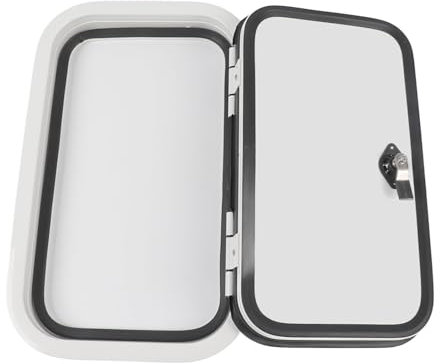 Porta del Bagaglio per Angolare Arrotondato, Grande 500 X 300 Mm con Serratura di Sicurezza, Protezione, Telaio in Lega di Alluminio, Prova D'acqua, Adatto a, Rimorchi,